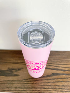 Barbie Water Bottle & Glass Drinking Cup
