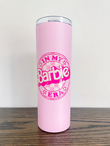 Barbie Water Bottle & Glass Drinking Cup