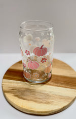 Load image into Gallery viewer, Pink Pumpkin Glass Drinking Cup
