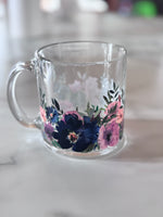 Load image into Gallery viewer, Blue Watercolor Floral Coffee Mug
