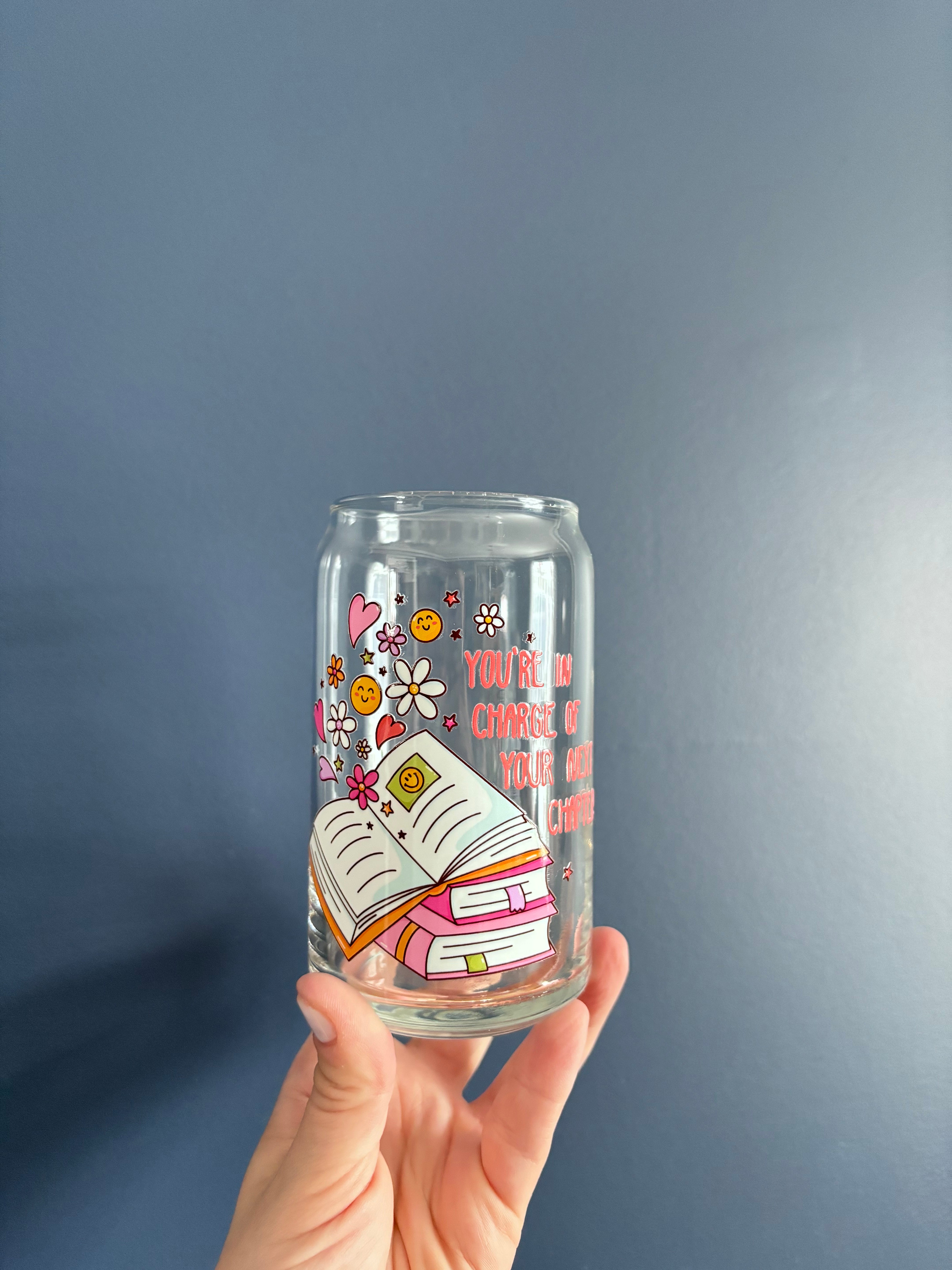 Next Chapter Glass Drinking Cup